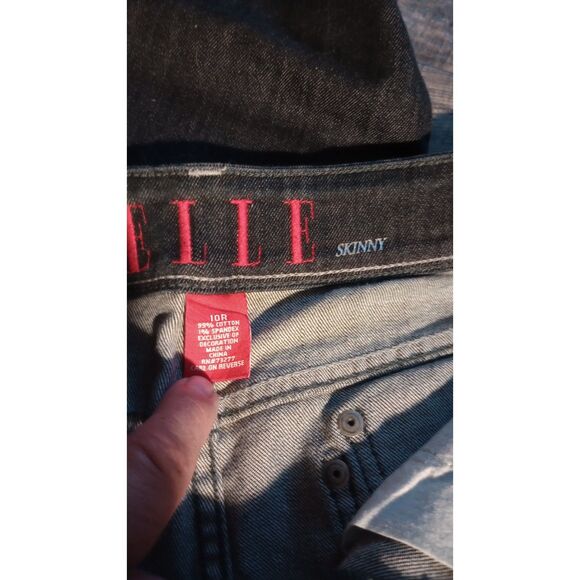 Elle Women's Size 10R Skinny Blue Jeans - Picture 7 of 8